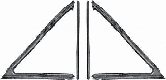 Vent Window Weatherstrips - LH/RH Pair - 62-67 Chevy II Nova ( Coupe & Convertible)