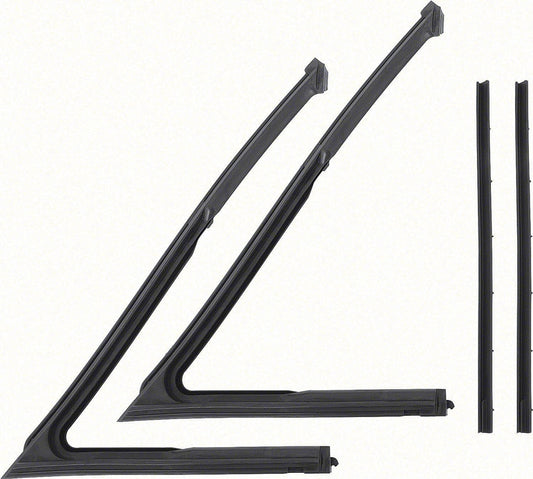 Vent Window Weatherstrips - LH/RH Pair - 62-67 Chevy II Nova ( Sedan & Wagon)