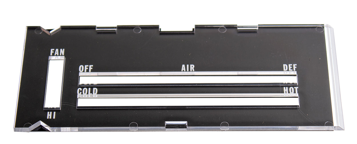 Heater Control Lens without A/C - 70-72 Camaro