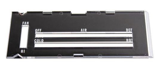 Heater Control Lens without A/C - 70-72 Camaro
