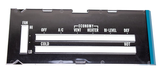 Heater Control Lens with A/C - 74-75 Camaro