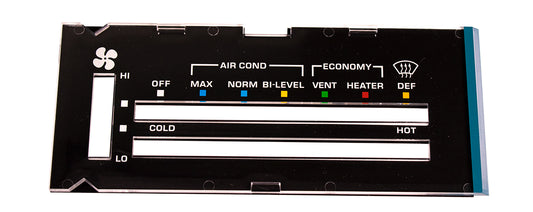 Heater Control Lens with A/C - 81 Camaro