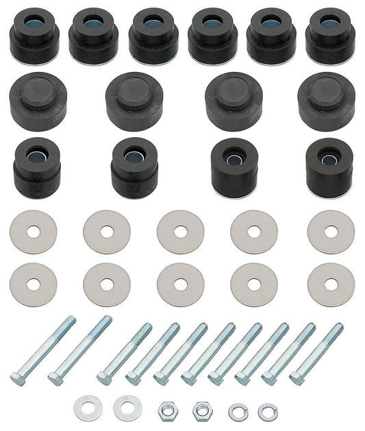 Body & Radiator Support Bushing Set w/ Hardware - 68-72 Chevelle Cutlass Coupe; El Camino