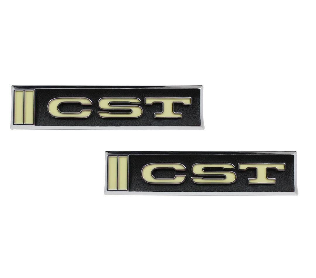 Door Emblems - &quotCST" - Pair - 69-72 Chevy K5 Blazer