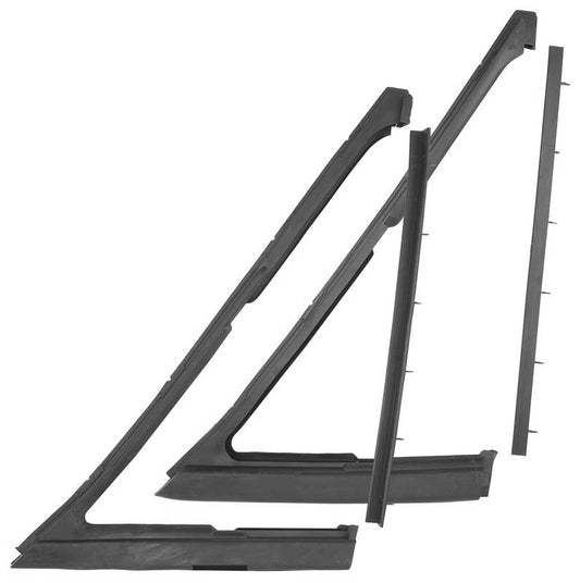 Vent Window Weatherstrips - LH/RH Pair - 68 Chevelle Cutlass GTO Skylark Coupe & Convertible