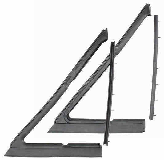 Vent Window Weatherstrips (4pcs) - 68-69 Chevelle 2DR Sedan (Post); 68-72 Cutlass GTO Skylark 2DR Sedan (Post); 68-72 El Camino