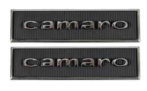 Door Panel Emblems - "Camaro" - LH/RH Pair - 67 Camaro (Standard)