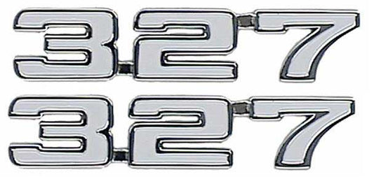 Fender Emblems - "327" - Pair - 69 Camaro