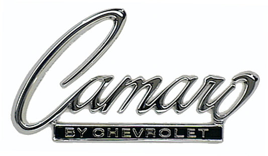 Header Panel or Trunk Lid Emblem - Camaro by Chevrolet - 68-69 Camaro