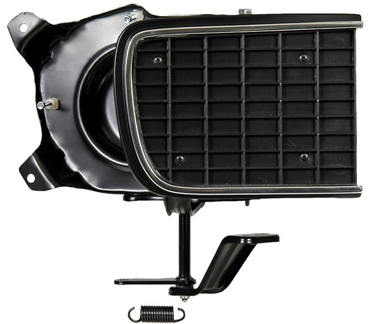 Headlamp Assembly w/ Black Door - RH - 68 Camaro (Rally Sport)