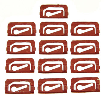 Windshield Molding Clip Set - Upper & Sides (13pcs) - 67-69 Camaro Firebird Coupe w/o Vinyl Top