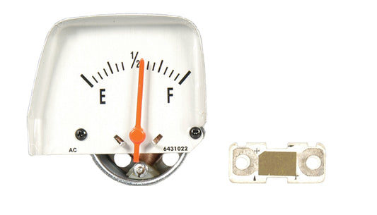 Console Fuel Gauge - Silver Face - 68-69 Camaro