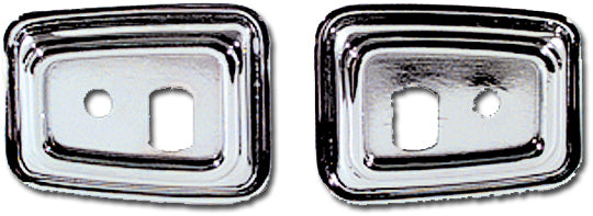 Door Grab Handle Bezels - Deluxe Interior - LH/RH Pair - 68-69 Camaro Firebird