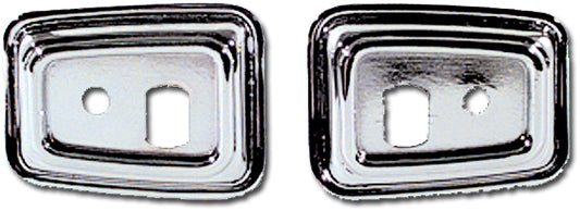 Door Grab Handle Bezels - Deluxe Interior - LH/RH Pair - 68-69 Camaro Firebird