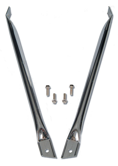 Front Fender Support Bars (Chrome) - 67-69 Camaro Firebird