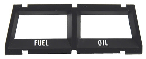 Console Guage Fuel & Oil Bezel - 68-72 Chevy II Nova