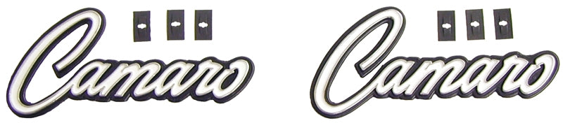 Interior Door Panel Emblems - "Camaro" - LH/RH Pair - 68-69 Camaro