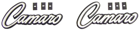 Interior Door Panel Emblems - "Camaro" - LH/RH Pair - 68-69 Camaro
