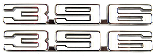 Fender Emblems - Pair - "396" - 68 Camaro