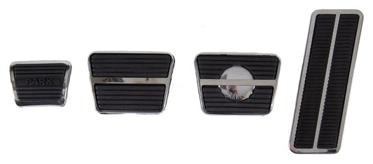 Pedal Pad & Trim Kit - Manual Transmission with Disc Brakes - 67-68 Camaro Firebird; 68-72 Chevelle