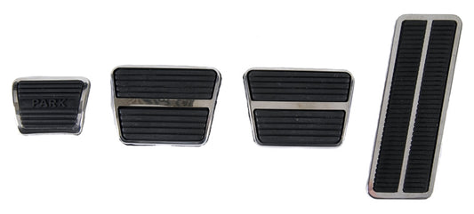 Pedal Pad & Trim Kit - Manual Transmission with Standard Brakes - 67-68 Camaro Firebird; 68-72 Chevelle