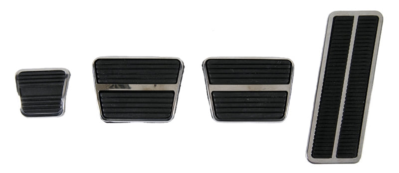 Pedal Pad & Trim Kit - Manual Transmission with Standard Brakes - 69-72 Camaro Nova; 70-72 Firebird