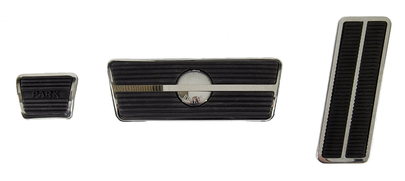 Pedal Pad & Trim Kit - Automatic Transmission with Disc Brakes - 67-68 Camaro Firebird