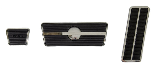 Pedal Pad & Trim Kit - Automatic Transmission with Disc Brakes - 67-68 Camaro Firebird