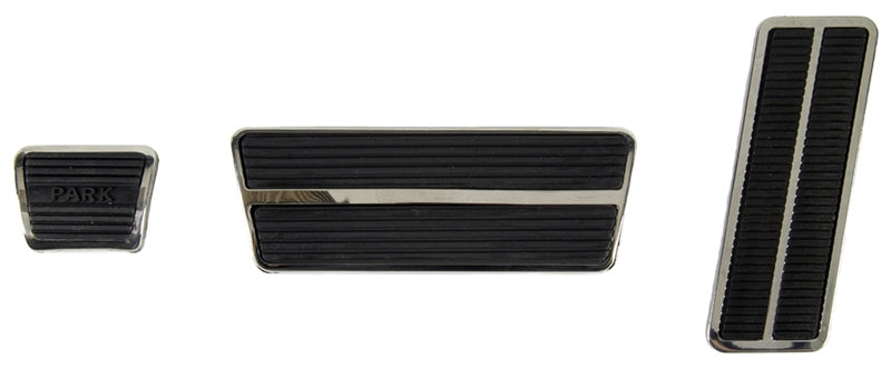 Pedal Pad & Trim Kit - Automatic Transmission with Standard Brakes - 67-68 Camaro Firebird; 68 Chevy II Nova