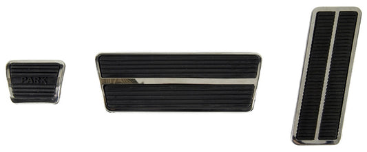 Pedal Pad & Trim Kit - Automatic Transmission with Standard Brakes - 67-68 Camaro Firebird; 68 Chevy II Nova
