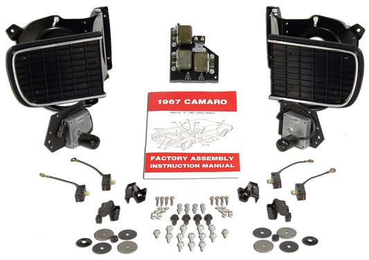 Headlamp System Kit - 67 Camaro Rally Sport