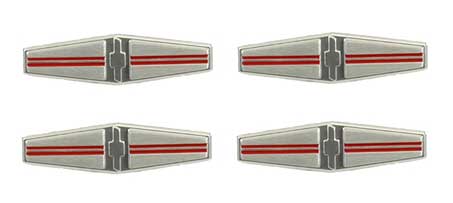 Seat Back Emblems - 4 Piece Set (Deluxe Interior) - 68 Camaro