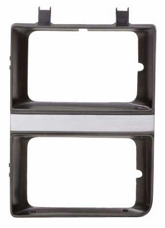 Headlight Bezel - LH - Dark Gray / Gray - 83-84 GMC Truck Jimmy Suburban w/ Dual Headlights