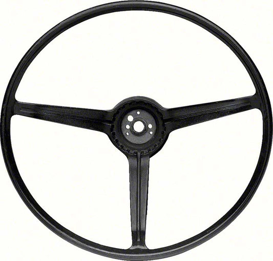 Steering Wheel - Black - 67 Camaro (Standard Wheel)