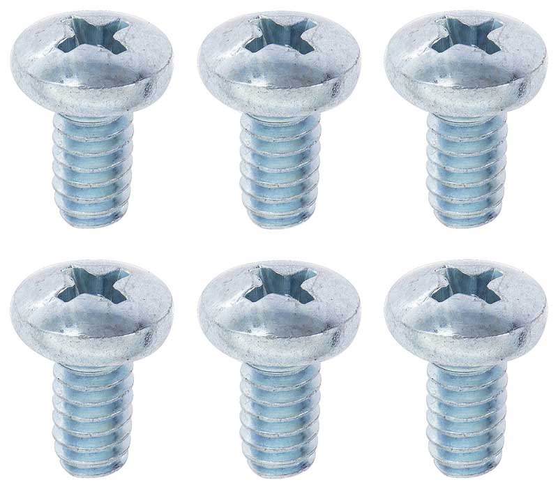 Steering Wheel Shroud Screw Kit - 6 pcs - 69-70 Nova Camaro Chevelle El Camino