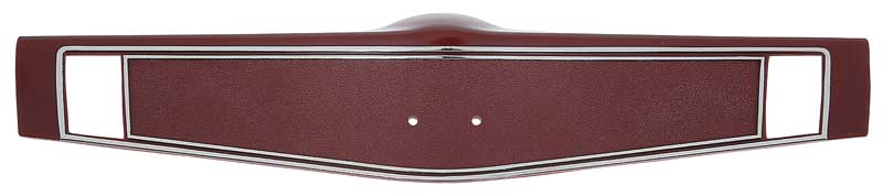 Steering Wheel Shroud - Red - 69 Nova; 69 Camaro; 69 Chevelle El Camino (without woodgrain)