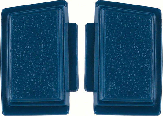Steering Wheel Horn Buttons - Blue Pair - 69 Nova; 69 Camaro; 69 Chevelle El Camino