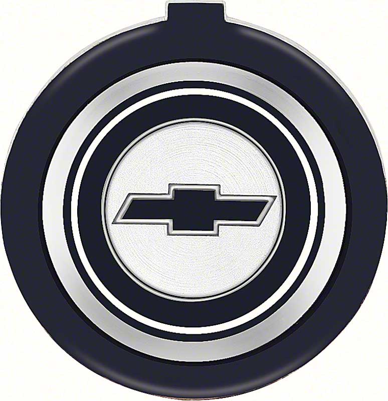 Horn Cap Emblem - Bowtie with 4-Spoke Sport Wheel - 71-72 Nova; 71-73 Camaro; 71-72 Chevelle Monte Carlo El Camino
