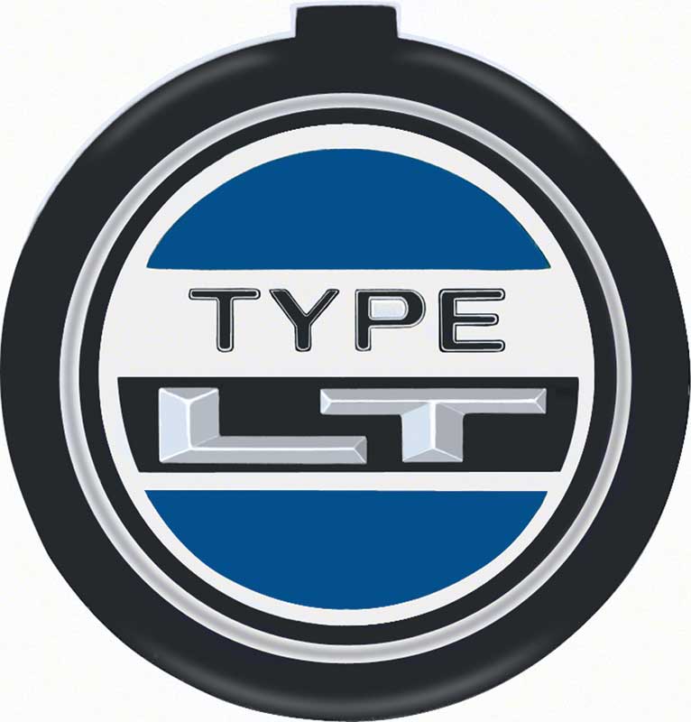 Horn Cap Emblem - Type LT with 4-Spoke Sport Wheel - 73-78 Camaro Type LT
