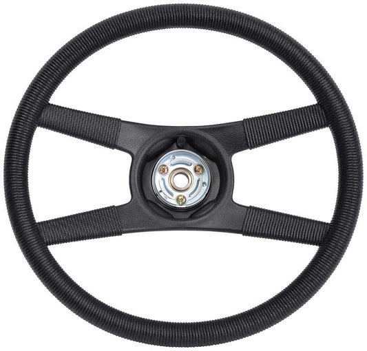 Steering Wheel - Black 4-Spoke Sport Wheel - 78-81 Camaro Z28 (rope wrapped style)