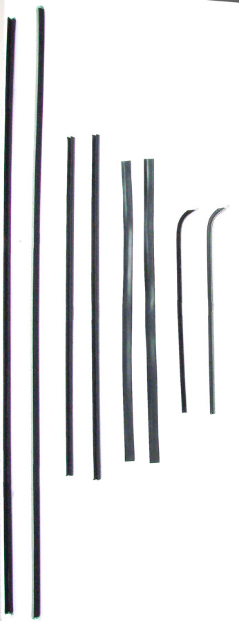 Front Door Window Channel Kit - 8pcs - 51-55 Chevy GMC Pickup Truck Suburban