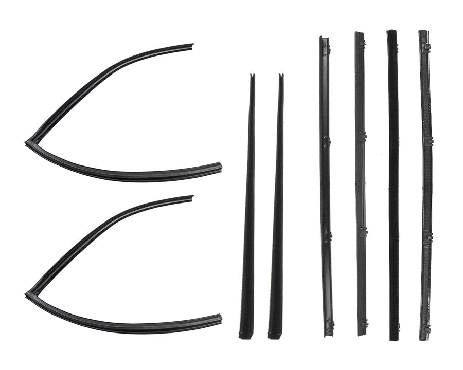 Rear Door Window Channel Kit - 6pcs - 67-72 Chevy GMC C/K Suburban