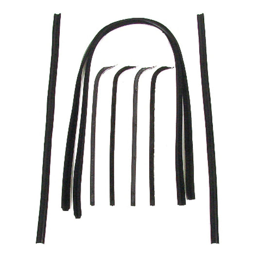Front Door Window Channel Kit -8pcs - 67-70 Ford F100 F250 F350 Pickup