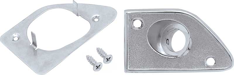 Outside Rear View Mirror Control Escutcheon - 68-69 Camaro Firebird with Custom Interior