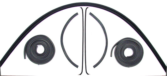 Front Door Seal Kit - 8pcs - Channels/Felts/Door Seals - 47-50 Chevy GMC Pickup Suburban