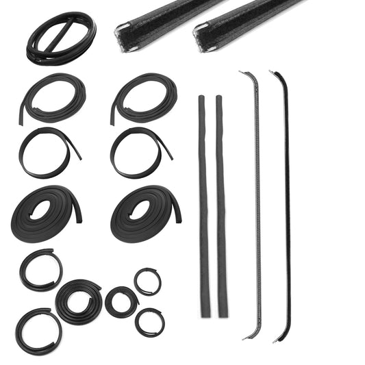 Weatherstrip Kit - Full - w/ Reveal Trim Groove - 11pcs - 47-48 Chevy GMC Pickup Truck