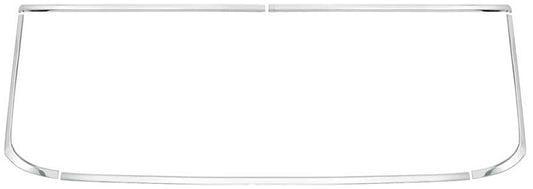 Back Glass Molding Set - 66-67 Chevy II Nova 2DR Hardtop